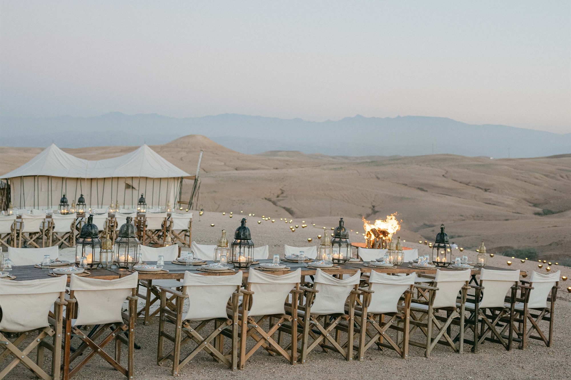 Christmas and New Year's Eve in the Agafay desert near Marrakech